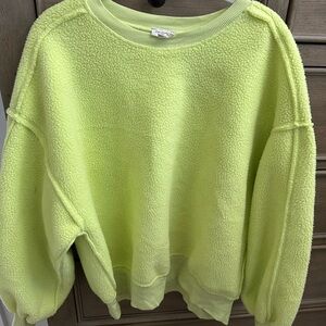 Pilcro Bright Green Crew Neck Sweater